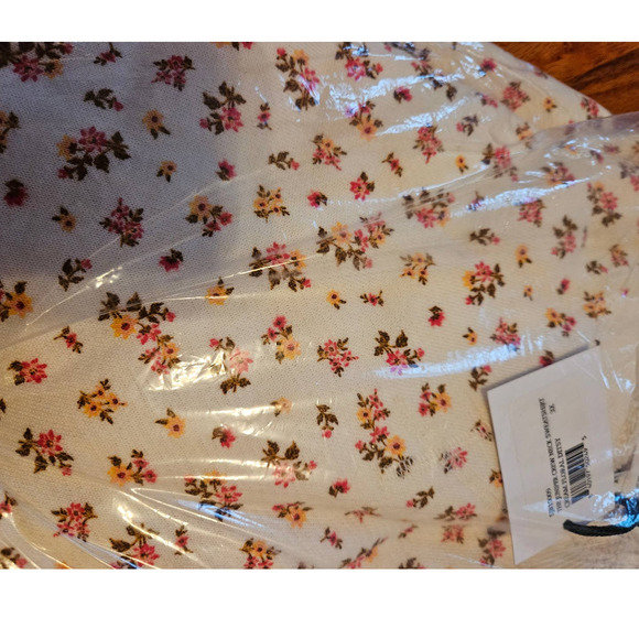 Bandier x Sincerely Jules The Juniper Crew Neck Sweatshirt Cream Floral Ditsy 3X - Picture 4 of 8